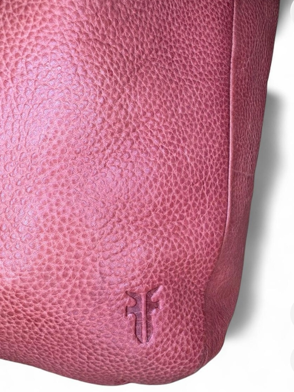 Frye Rose Pink Leather Knot-Handle Shoulder Bag - Picture 4 of 6